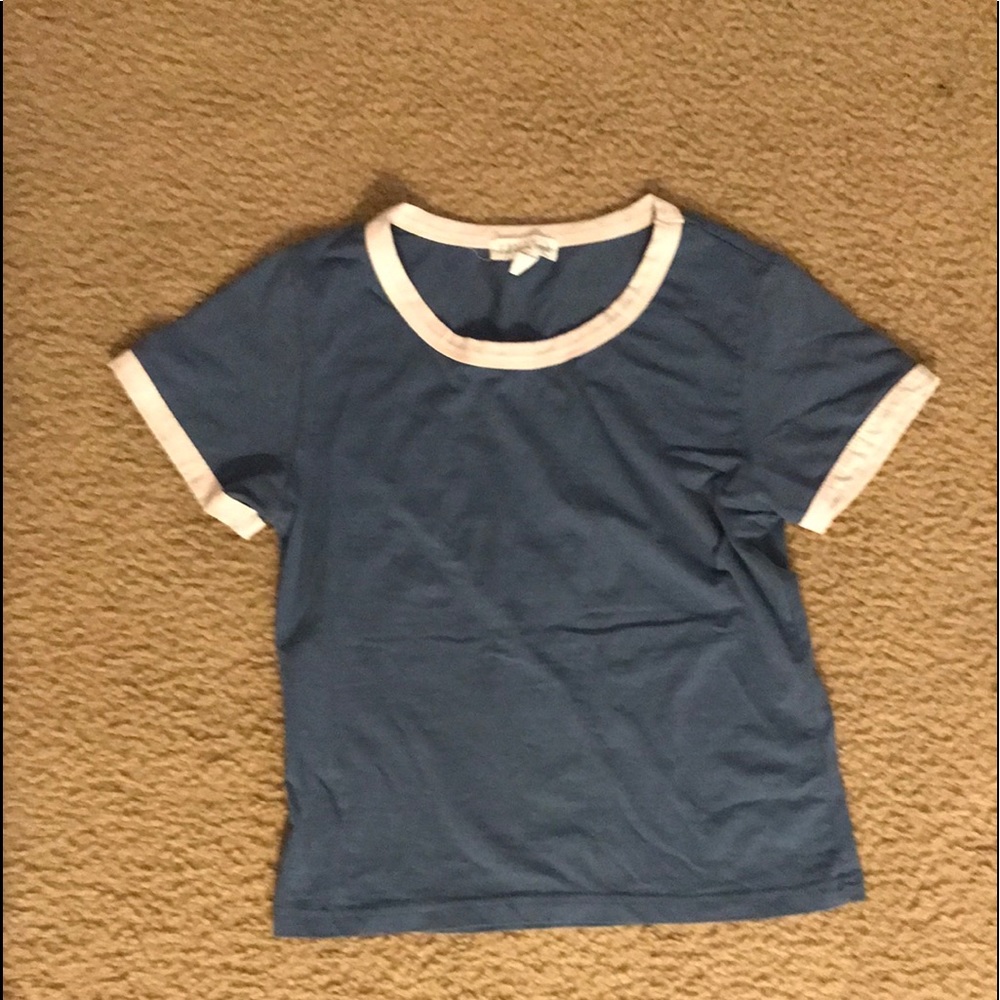 Blue and white shirt